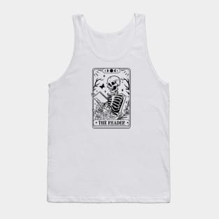 The Skeleton Reader Tarot Card Tank Top